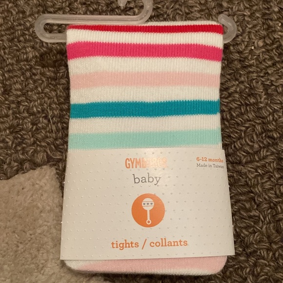 2 pair 6-12 mos Gymboree tights new in package - Picture 4 of 6